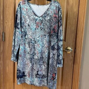 Multicolor Long Sleeve Dress